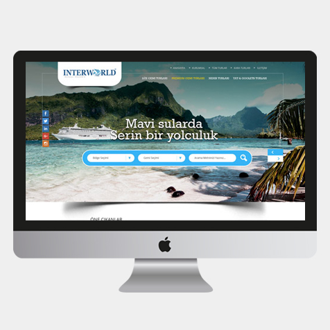 İnterworld Tur web sitesi tasarımı