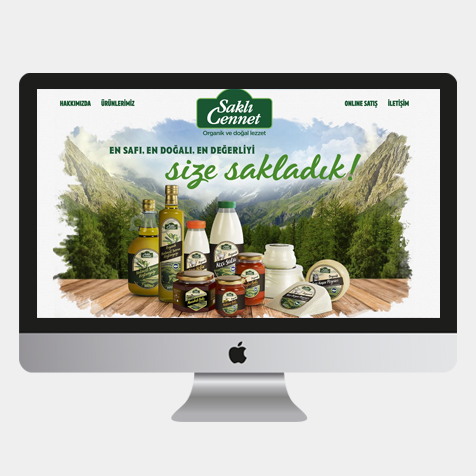Saklı Cennet web sitesi tasarımı