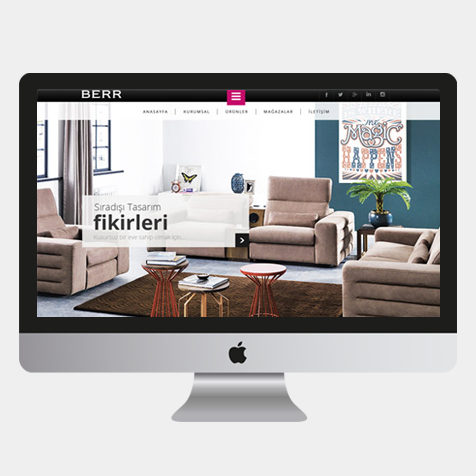 Berr Mobilya web sitesi tasarımı